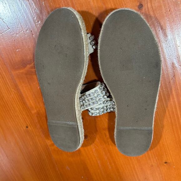 Steve Madden Zendaya Rhinestone and Jute Platform Sandal - Sz. 8 - Picture 6 of 7